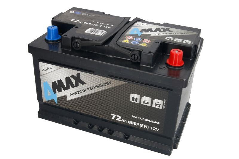 4max BAT72/680R/4MAX Акумулятор 4max 12В 72Аг 680А(EN) R+ BAT72680R4MAX: Купити в Україні - Добра ціна на EXIST.UA!