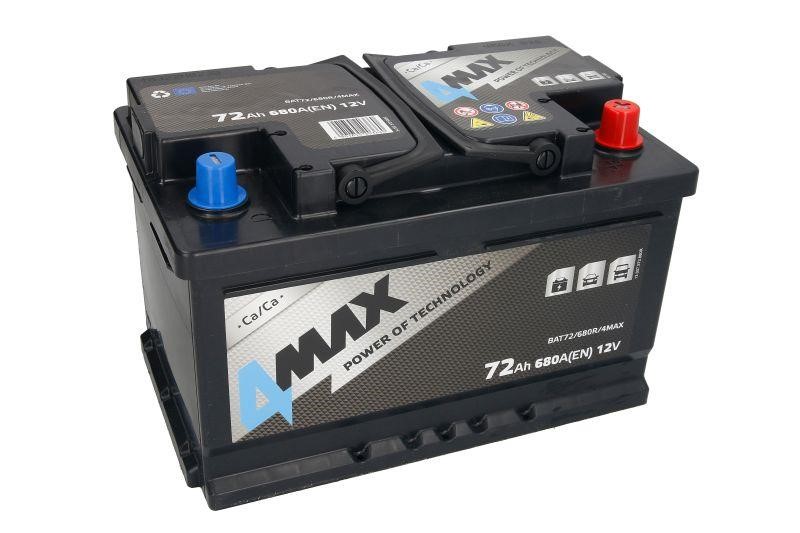 Акумулятор 4max 12В 72Аг 680А(EN) R+ 4max BAT72&#x2F;680R&#x2F;4MAX