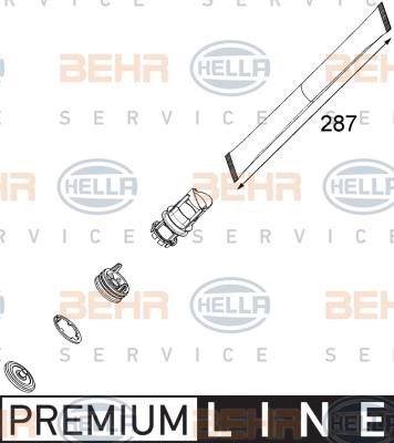 Hella 8FT 351 001-561 Осушувач кондиціонера 8FT351001561: Купити в Україні - Добра ціна на EXIST.UA!