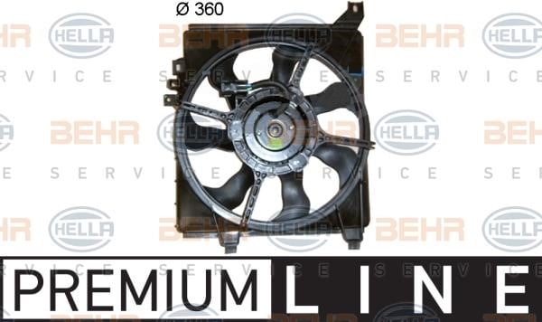 Hella 8EW 351 041-401 Вентилятор, система охолодження двигуна 8EW351041401: Купити в Україні - Добра ціна на EXIST.UA!