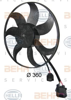 Hella 8EW 351 039-171 Вентилятор, система охолодження двигуна 8EW351039171: Купити в Україні - Добра ціна на EXIST.UA!