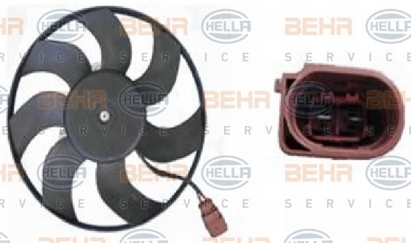 Hella 8EW 351 039-181 Вентилятор радіатора охолодження 8EW351039181: Купити в Україні - Добра ціна на EXIST.UA!