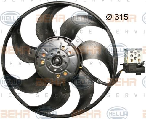 Hella 8EW 351 044-061 Вентилятор, система охолодження двигуна 8EW351044061: Купити в Україні - Добра ціна на EXIST.UA!