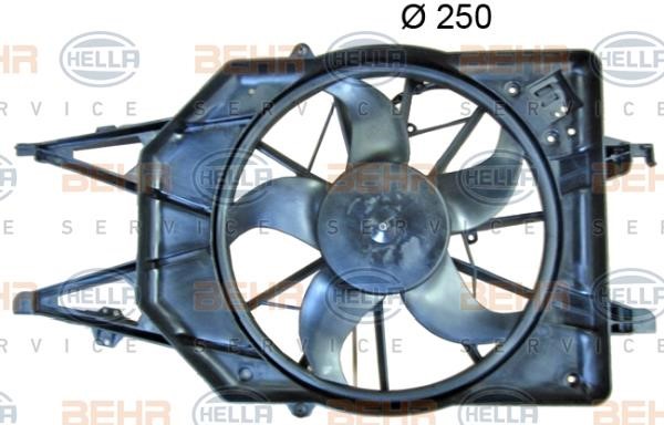 Вентилятор, система охолодження двигуна Hella 8EW 351 150-224