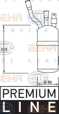 8FT351192321 Hella Осушитель кондиционера