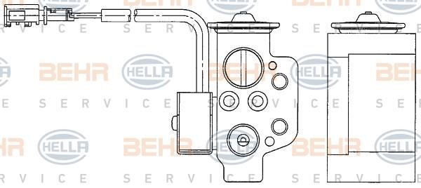 Hella 8UW 351 234-611 Клапан розширювальний кондиціонеру 8UW351234611: Купити в Україні - Добра ціна на EXIST.UA!