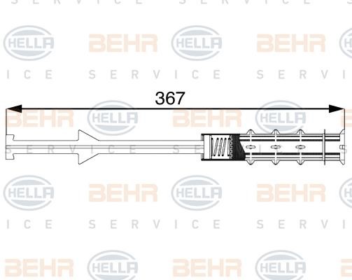 Hella 8FT 351 197-711 Осушувач кондиціонера 8FT351197711: Купити в Україні - Добра ціна на EXIST.UA!