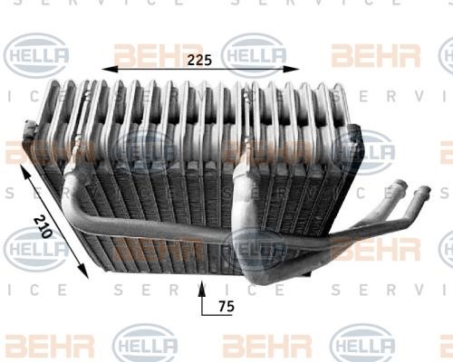 Hella 8FV 351 210-771 Випарювач кондиціонеру 8FV351210771: Купити в Україні - Добра ціна на EXIST.UA!