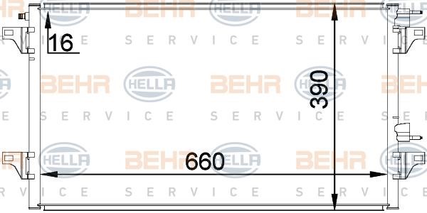 Hella 8FC 351 300-344 Радіатор кондиціонера (Конденсатор) 8FC351300344: Купити в Україні - Добра ціна на EXIST.UA!