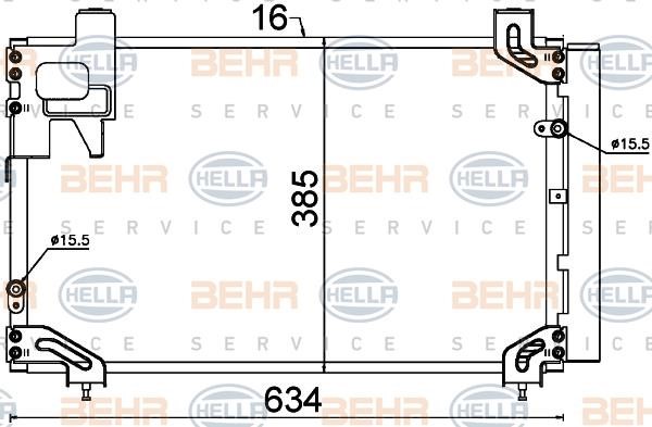 Hella 8FC 351 318-751 Радіатор кондиціонера (Конденсатор) 8FC351318751: Купити в Україні - Добра ціна на EXIST.UA!