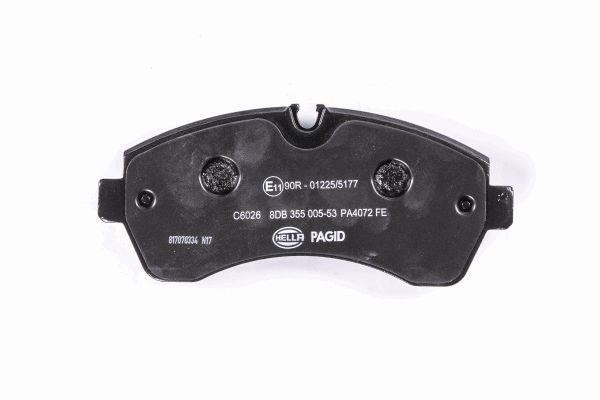 Тормозные колодки дисковые, комплект Hella 8DB 355 005-531