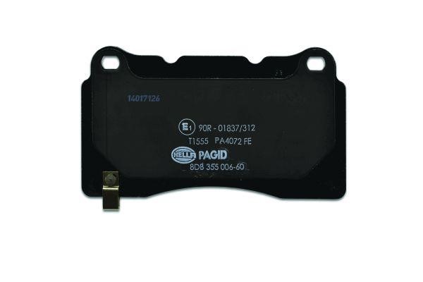 Тормозные колодки дисковые, комплект Hella 8DB 355 006-601
