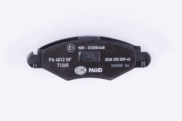 Тормозные колодки дисковые, комплект Hella 8DB 355 009-411