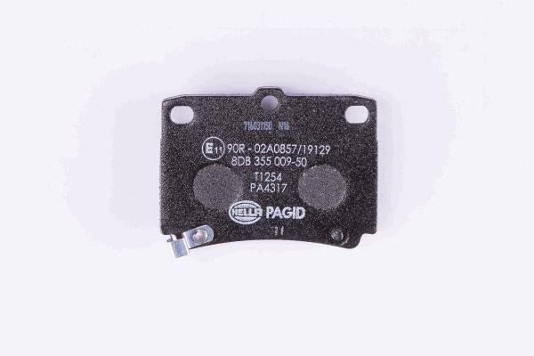 Тормозные колодки дисковые, комплект Hella 8DB 355 009-501