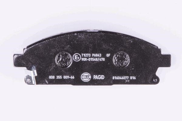 Тормозные колодки дисковые, комплект Hella 8DB 355 009-661