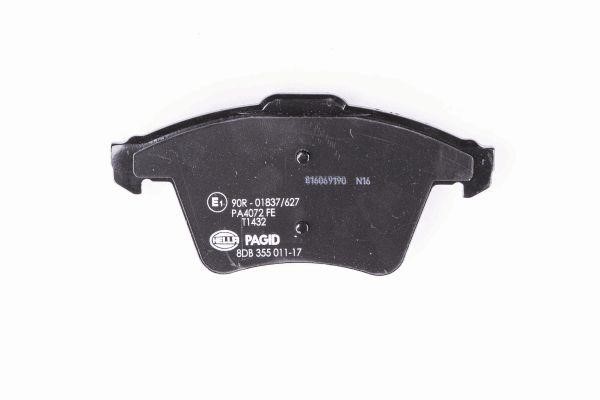 Тормозные колодки дисковые, комплект Hella 8DB 355 011-171