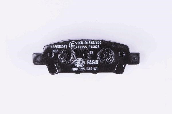 Тормозные колодки дисковые, комплект Hella 8DB 355 010-811