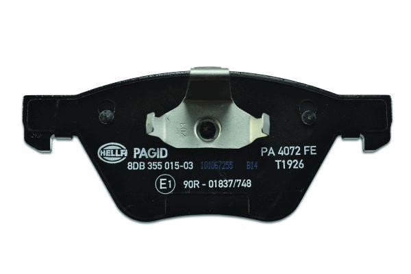 Тормозные колодки дисковые, комплект Hella 8DB 355 015-031