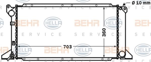 Hella 8MK 376 768-181 Радіатор охолодження двигуна 8MK376768181: Купити в Україні - Добра ціна на EXIST.UA!