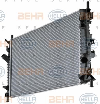 Радіатор охолодження двигуна Hella 8MK 376 764-261