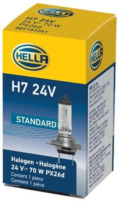 Hella 8GH 178 555-251 Лампа галогенна 24В H7 70Вт 8GH178555251: Купити в Україні - Добра ціна на EXIST.UA!