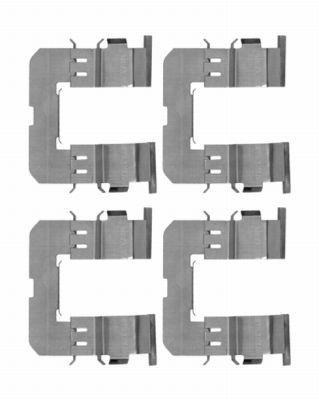 Hella 8DZ 355 204-361 Комплект монтажний гальмівних колодок 8DZ355204361: Купити в Україні - Добра ціна на EXIST.UA!