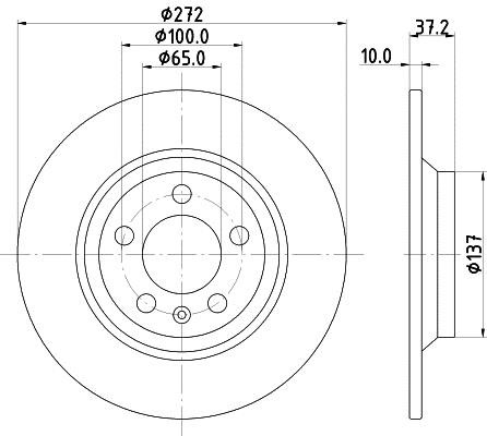 Hella 8DD 355 132-701 Диск гальмівний 8DD355132701: Купити в Україні - Добра ціна на EXIST.UA!