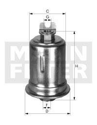 Mann-Filter WK 614/28 Фільтр палива WK61428: Купити в Україні - Добра ціна на EXIST.UA!