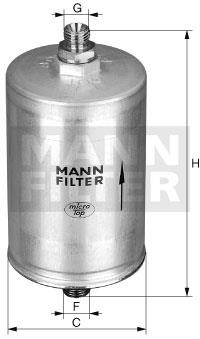 Mann-Filter WK 830/11 Фільтр палива WK83011: Купити в Україні - Добра ціна на EXIST.UA!