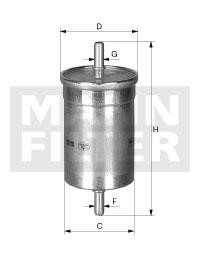 Mann-Filter WK 612/1 Фільтр палива WK6121: Купити в Україні - Добра ціна на EXIST.UA!