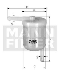 Mann-Filter WK 42/8 Фільтр палива WK428: Приваблива ціна - Купити в Україні на EXIST.UA!