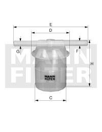 Mann-Filter WK 42/6 Фільтр палива WK426: Купити в Україні - Добра ціна на EXIST.UA!