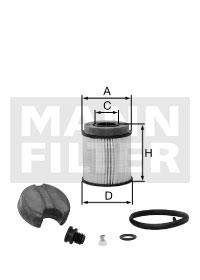 Mann-Filter U 620/2 X KIT Фільтр сажевий DPF U6202XKIT: Купити в Україні - Добра ціна на EXIST.UA!