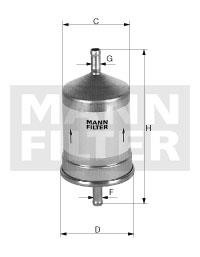 Mann-Filter WK 66/1 Фільтр палива WK661: Купити в Україні - Добра ціна на EXIST.UA!