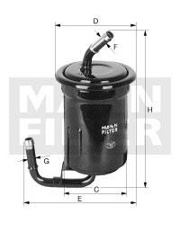 Mann-Filter WK 614/15 Фільтр палива WK61415: Купити в Україні - Добра ціна на EXIST.UA!