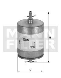 Mann-Filter WK 45/1 Фільтр палива WK451: Купити в Україні - Добра ціна на EXIST.UA!