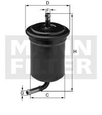 Mann-Filter WK 614/42 Фільтр палива WK61442: Купити в Україні - Добра ціна на EXIST.UA!