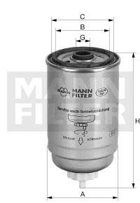 Mann-Filter WK 842/2 (10) Фільтр палива WK842210: Купити в Україні - Добра ціна на EXIST.UA!
