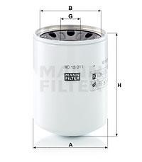 Mann-Filter WD 13 011 X Фільтр гідравлічний WD13011X: Купити в Україні - Добра ціна на EXIST.UA!