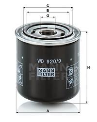 Mann-Filter WD 920/9 Фільтр гідравлічний WD9209: Купити в Україні - Добра ціна на EXIST.UA!