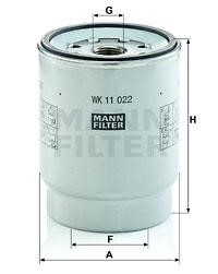 Mann-Filter WK 11 022 Z Фільтр палива WK11022Z: Купити в Україні - Добра ціна на EXIST.UA!