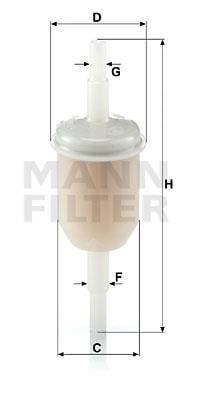 Mann-Filter WK 31/2 (10) Фільтр палива WK31210: Приваблива ціна - Купити в Україні на EXIST.UA!