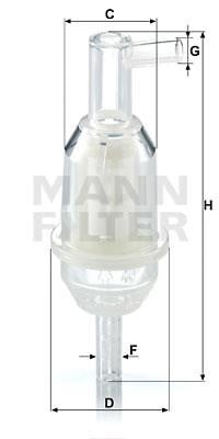 Mann-Filter WK 31/5 (10) Фільтр палива WK31510: Купити в Україні - Добра ціна на EXIST.UA!