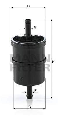 Mann-Filter WK 42/4 (10) Фільтр палива WK42410: Купити в Україні - Добра ціна на EXIST.UA!