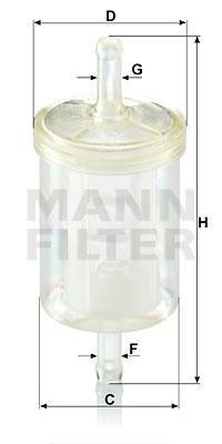 Mann-Filter WK 43/13 (10) Фільтр палива WK431310: Приваблива ціна - Купити в Україні на EXIST.UA!