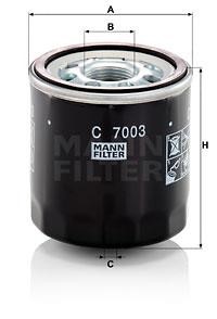 Mann-Filter C 7003 Фільтр, вентиляція - паливний бак C7003: Купити в Україні - Добра ціна на EXIST.UA!