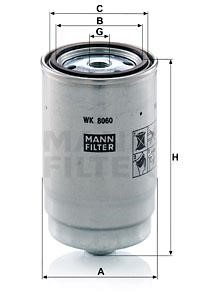 Mann-Filter WK8060Z Фільтр палива WK8060Z: Купити в Україні - Добра ціна на EXIST.UA!