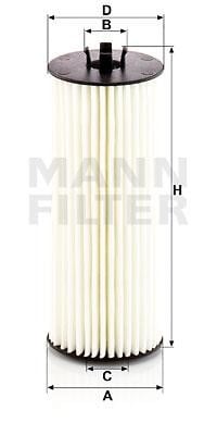 Mann-Filter HU 6008/1 Z Фільтр масляний HU60081Z: Купити в Україні - Добра ціна на EXIST.UA!