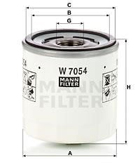 Mann-Filter W7054 Фільтр масляний W7054: Купити в Україні - Добра ціна на EXIST.UA!