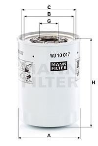 Mann-Filter WD 10 017 X Фільтр гідравлічний WD10017X: Купити в Україні - Добра ціна на EXIST.UA!